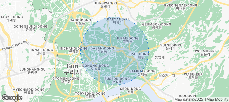 Namyangju-si Airbnb map